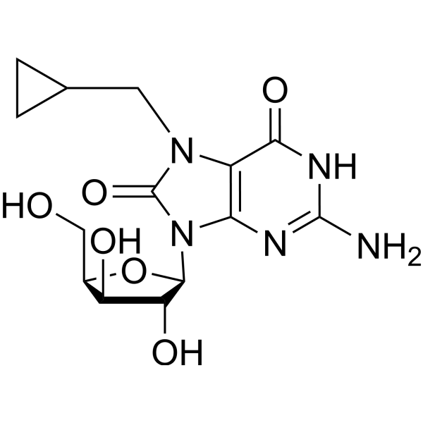 7-Cyclopropylmethyl-7,8-dihydro-8-oxo-9-(β-D-xylofuranosyl) guanine 2389988-23-0
